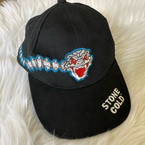 Vintage Stone Cold Steve Austin Bad To the Bonz Snapback Hat OSFA 90s 1998 WWF - Picture 1 of 10